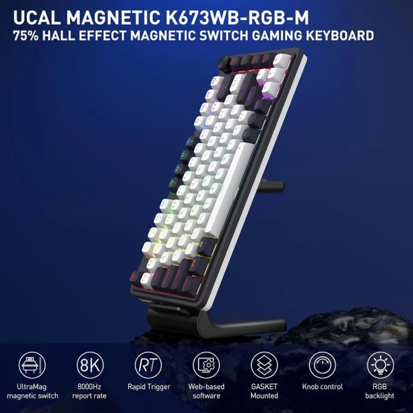 Redragon K673WB-RGB-M Wired RGB (UltraMag Magnetic Switches)