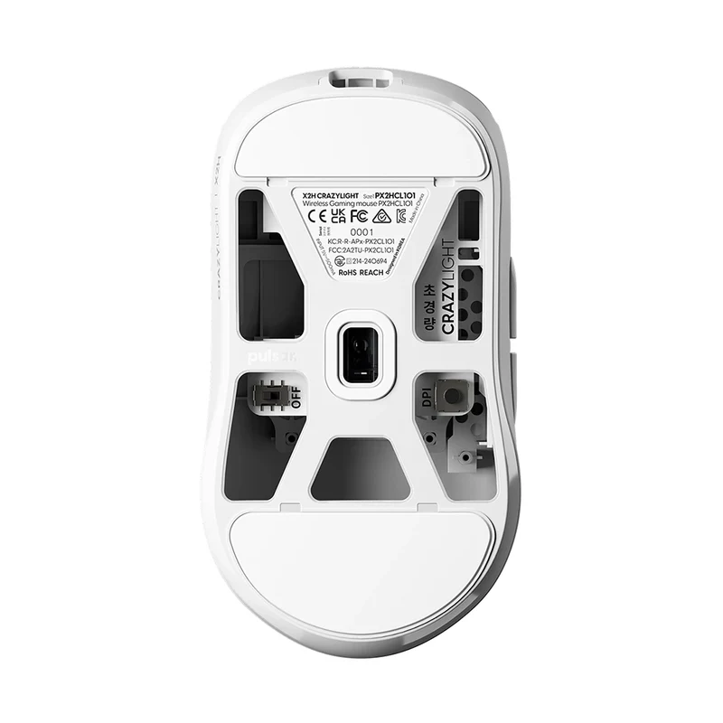 Pulsar X2-H CrazyLight Medium 8K Wireless Uyuni White