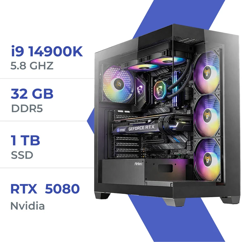 PC Gamer Techspace i9 14900K/1TB SSD/32GB/RTX 5080