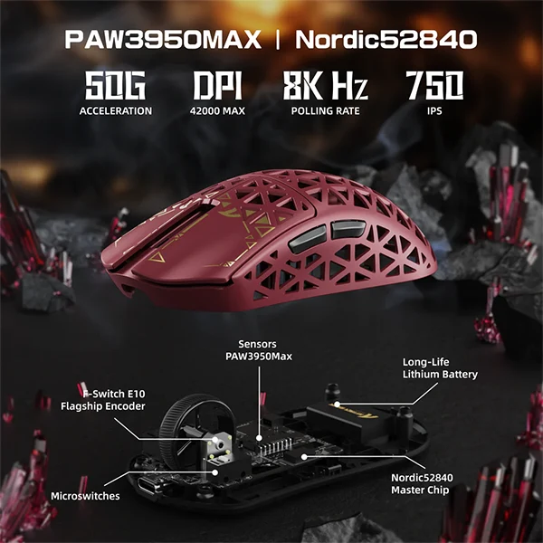 ATTACK SHARK R5 Ultra (Red)