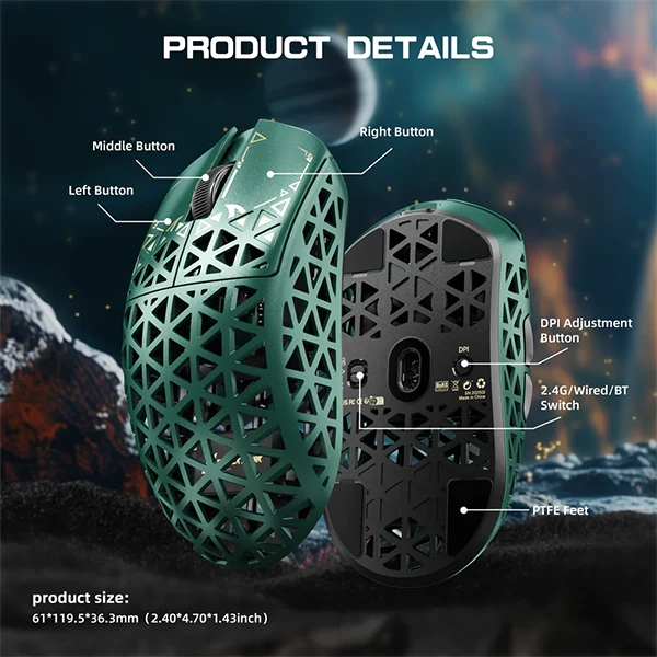 ATTACK SHARK R5 Ultra (Green)