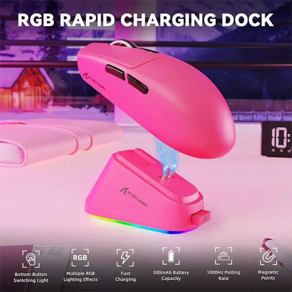 ATTACK SHARK G3 PRO (Berry Red)