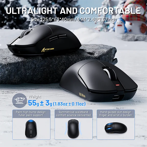 ATTACK SHARK X8ULTRA (Black)