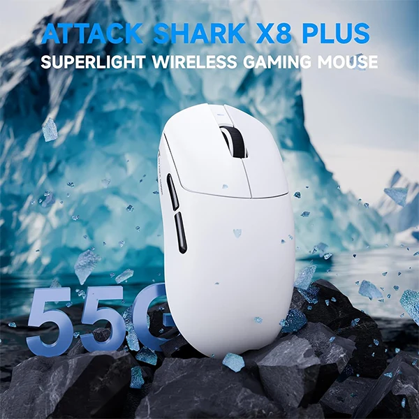 ATTACK SHARK X8PLUS (White)