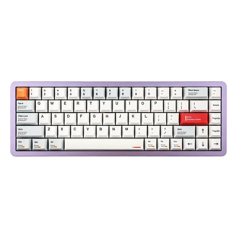 Epomaker Everglide AE68 Magnetic ANSI US White/Purple