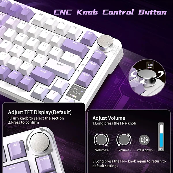 ATTACK SHARK X85 PRO Strawberry Switch (Lavender)