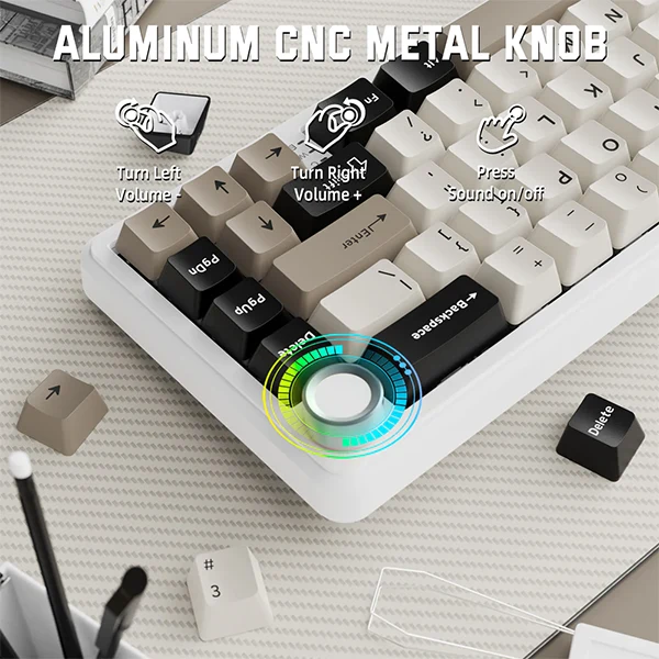 ATTACK SHARK X66 Blueberry Switch (Cheese White)
