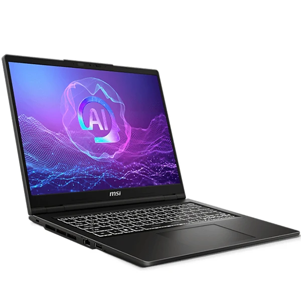 MSI Venture 14 AI A2HMG-036MA Intel Ultra 7-255H/16Go DDR5/1TB SSD/14" 120Hz 2.8K Noir Classic