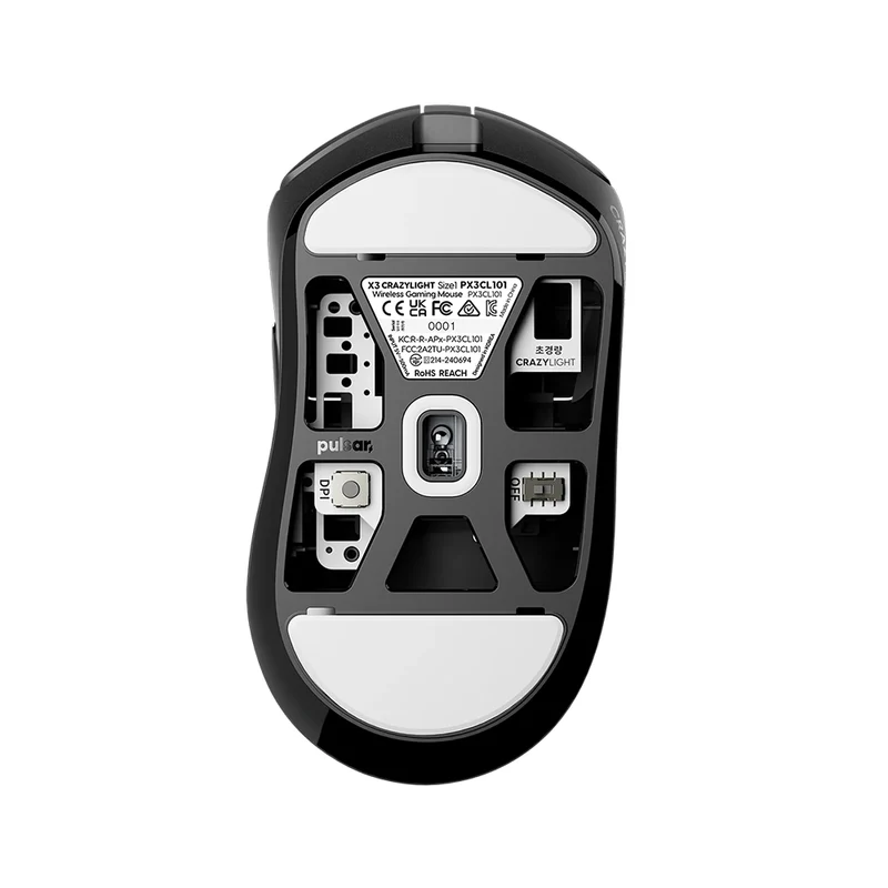 Pulsar X3 LHD CrazyLight Mini 8K Wireless Jet Black