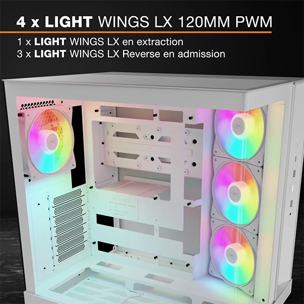 be quiet! Light Base 500 LX Blanc