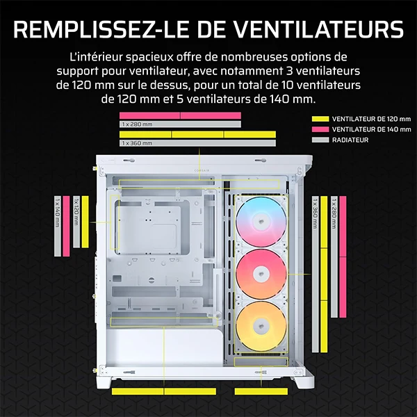 Corsair Frame 4500X RS-R ARGB Blanc