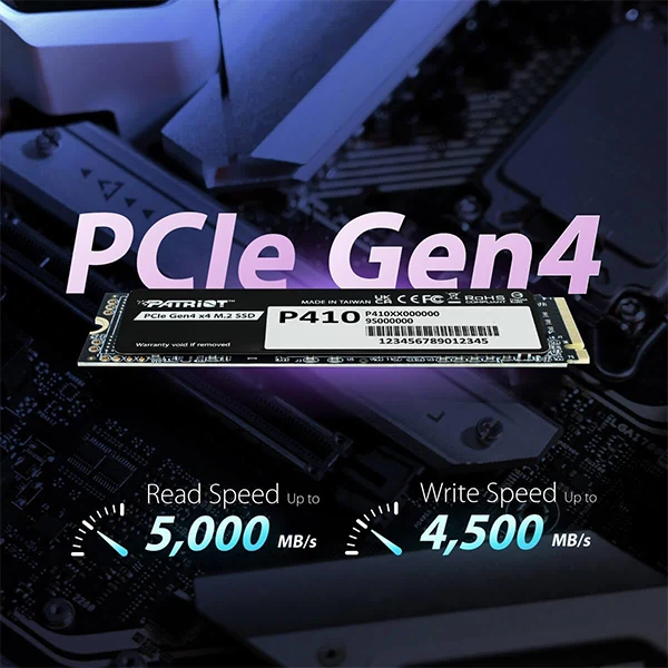 PATRIOT P410 1TB SSD M.2 2280 PCIe Gen 4x4