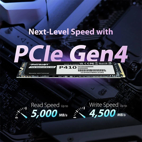 PATRIOT P410 2TB SSD M.2 2280 PCIe Gen 4x4