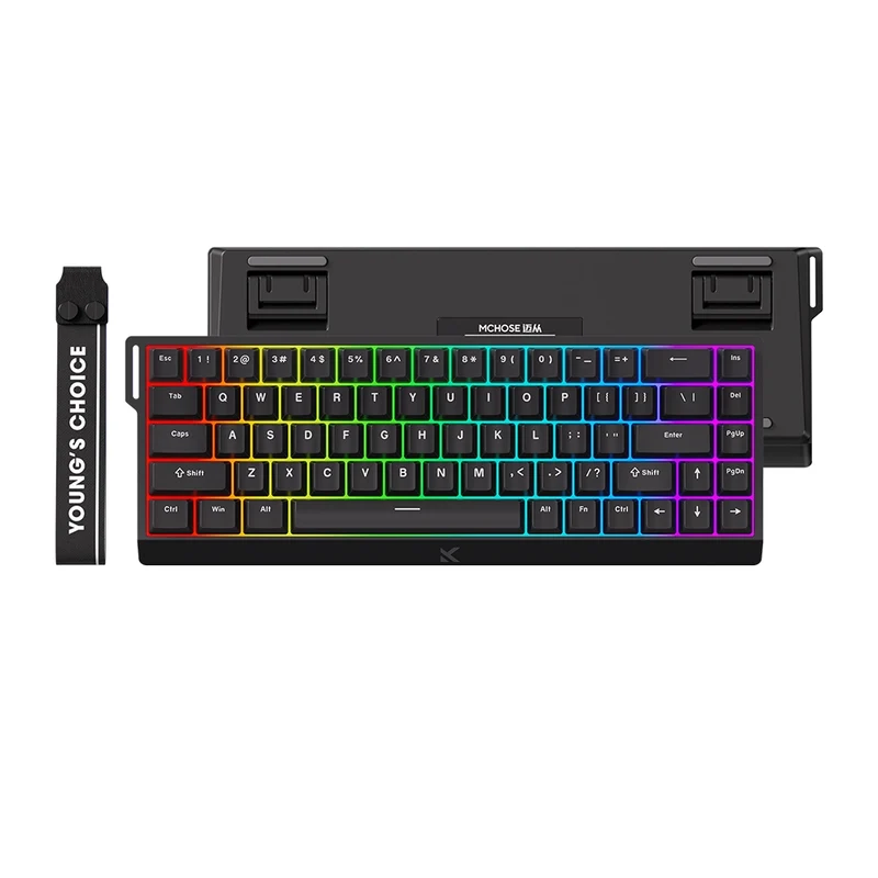 MCHOSE Ace 68 Magnetic ANSI US Black [Ice Blue]