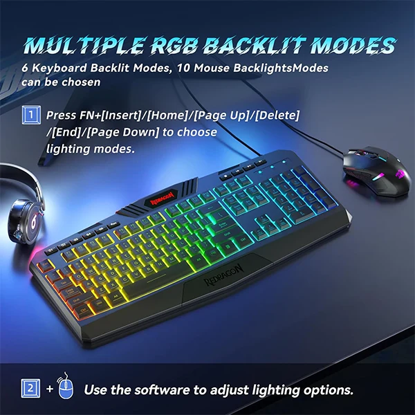 Redragon S101-5 Combo 2in1