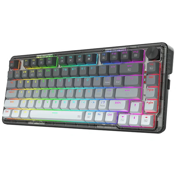 Redragon K673 Pro 75% Wireless RGB Red Switches (Gradient Gray)