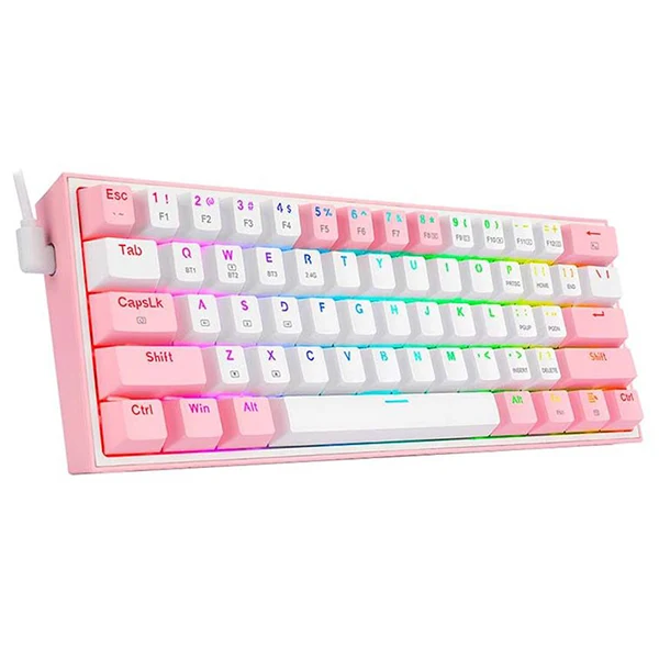 Redragon K616 Fizz Pro 60% Wireless RGB Red Switches (White/Pink)