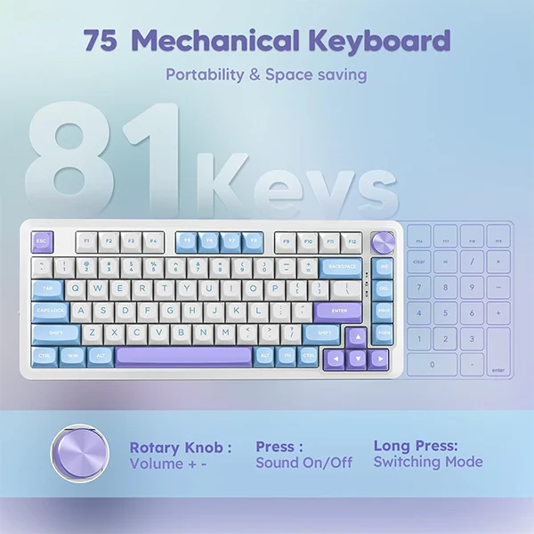 Redragon Cyrus Pro K681WBP RGB Pro Wireless