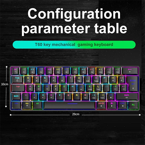 ZIYOU LANG T60 Noir (Red Switch)