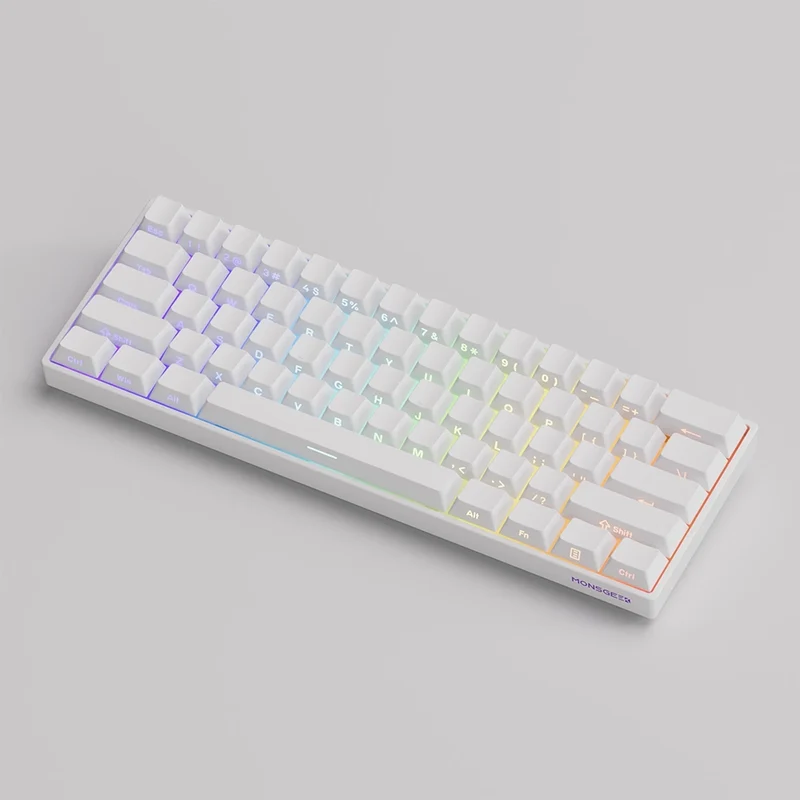 MonsGeek FUN60 PRO HE Wireless ANSI US White