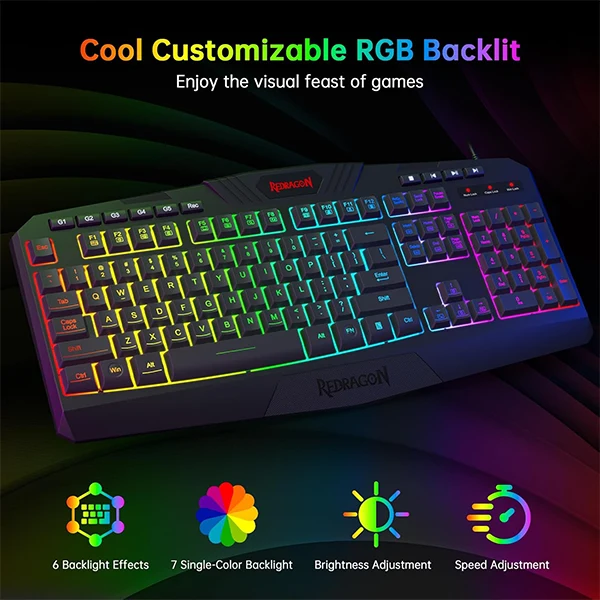 Redragon S101-BA-3 Combo 4in1